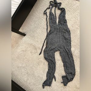 Like new lulus black and white jumpsuit XS